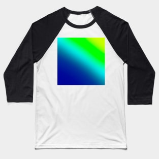 Blue and Green ombre Baseball T-Shirt